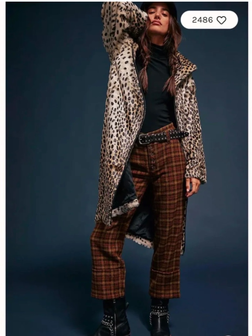Free people leopard duster